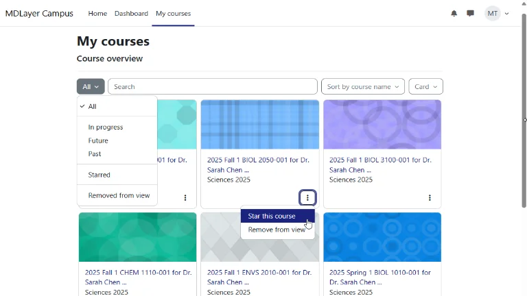A screenshot from a dashboard showing all filters.